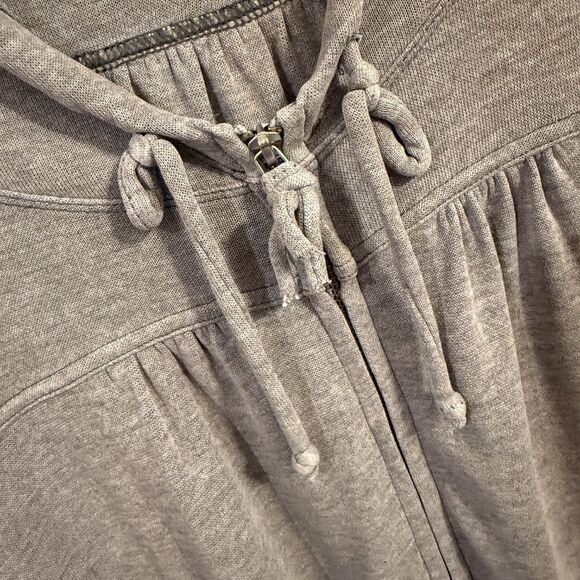 Free People Mesa Hoodie Zip Up Medium Gray Cute! - Picture 4 of 7